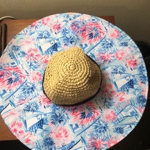 Lilly Pulitzer wide brim hat